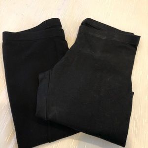 2 Girls Black Leggings